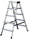 Aluminum steps double ladder 2 x 5 steps