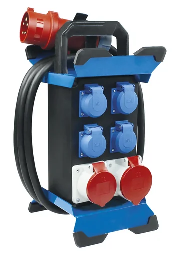 "Power distributor STECKY 12 4x protective contact each 1x CEE400/16A+32A 4.5mH07RN-F 5G4 image"