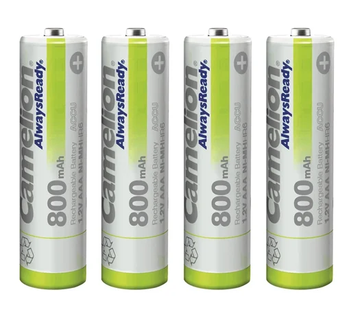 "NiMH Micro (AAA) V-battery with 800 mAh - 4 pieces image"