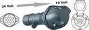 Voltage reducer 24 Volt - 12 Volt 7N-7