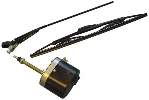 "Windscreen wiper motor, wiper arm and wiper blade in a set image"