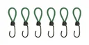 Rubber tensioners for cargo nets, tarpaulins and luggage securing, 12 pieces