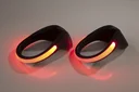 Luminous clips for shoes in a double pack, visibility in the dark