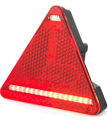 "LED triangle pendant light - left side image"