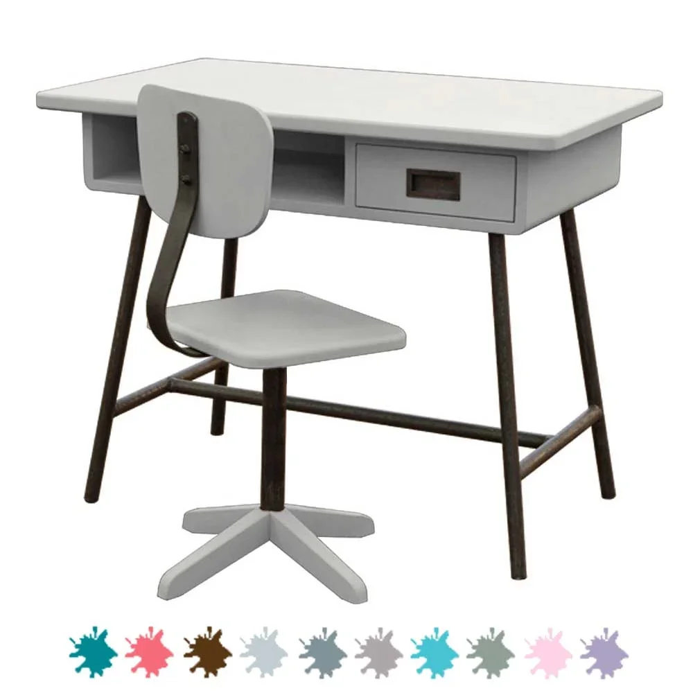 "Laurette kinderbureau La Classe met stoel, Kleur: paars image"