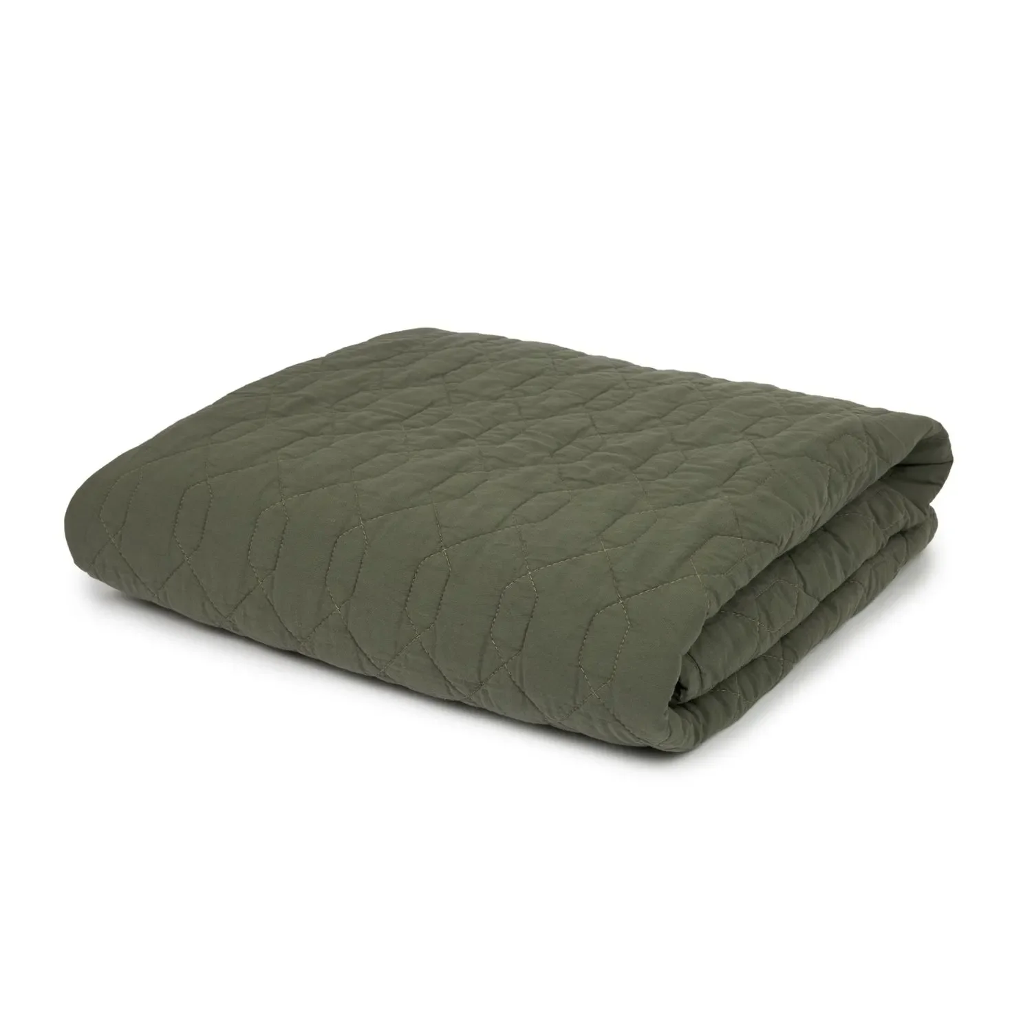Nobodinoz WABI SABI babydeken, katoenen deken, kinderdeken, 100 x 135 cm, kleur: Vetiver