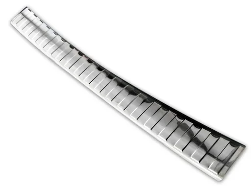 "Stainless steel loading sill protector, Peugeot RIFTER, 2018> OEM quality with soft, deburred edges image"