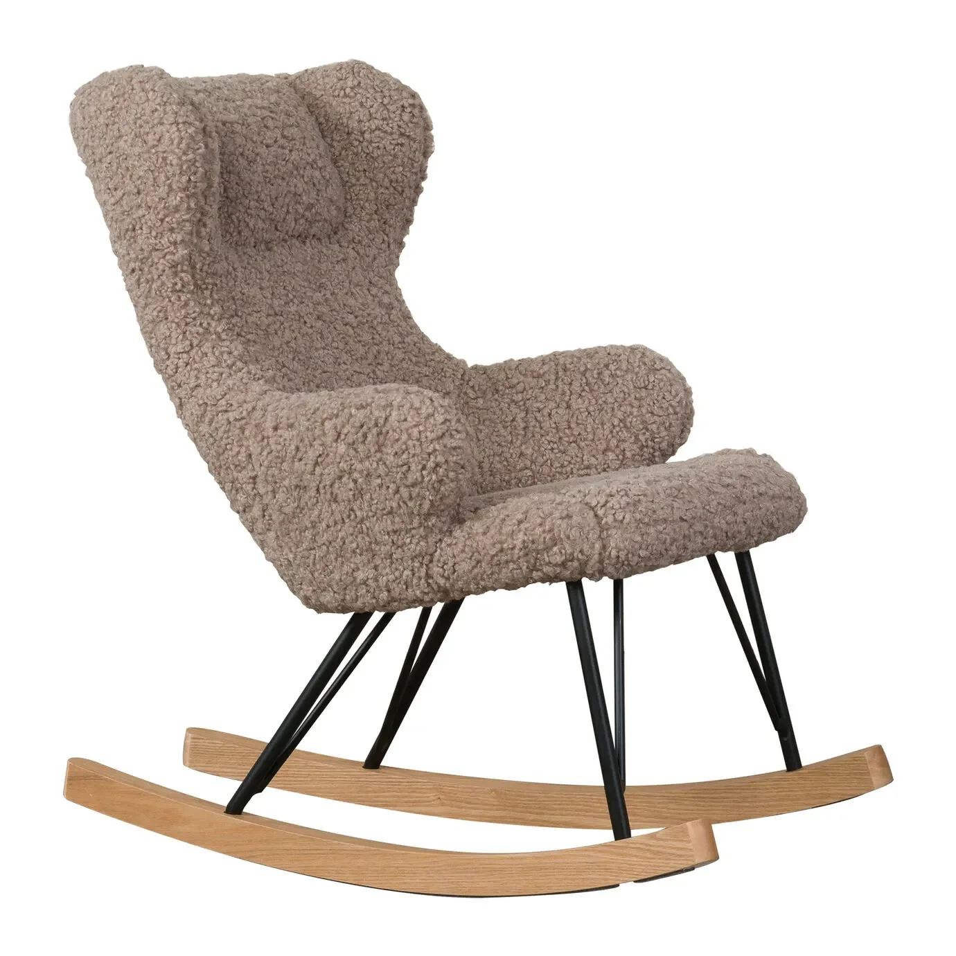 "Quax schommelstoel, fauteuil voor borstvoeding - De Luxe, Kleur: Steen image"