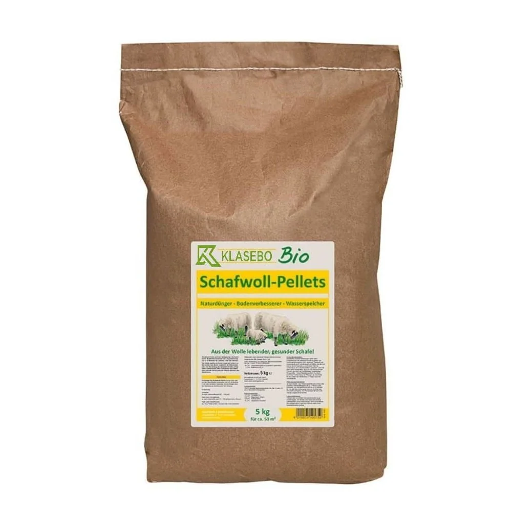"Schapenwol pellets 5 kg, biologische meststof voor ca. 50-100 m² image"