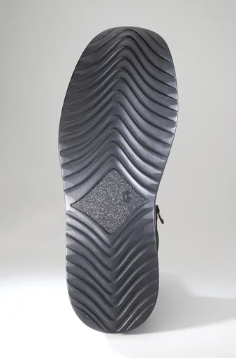 "Ankle boots with zippers and warm lining, color black, size 46, free pair of insoles image"
