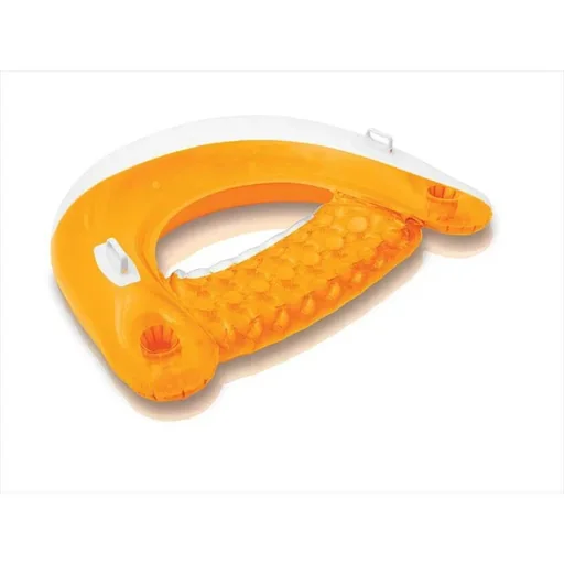 "Inflatable swimming high chair-orange image"