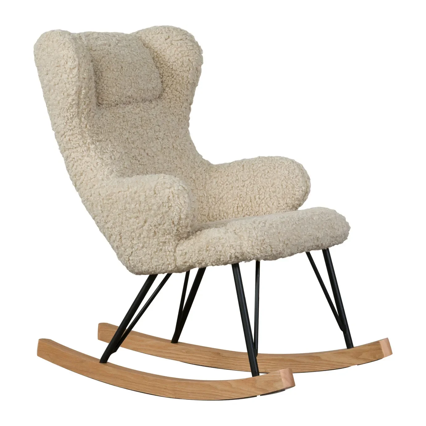 "Quax schommelstoel, fauteuil voor borstvoeding - De Luxe, Kleur: Schaap image"