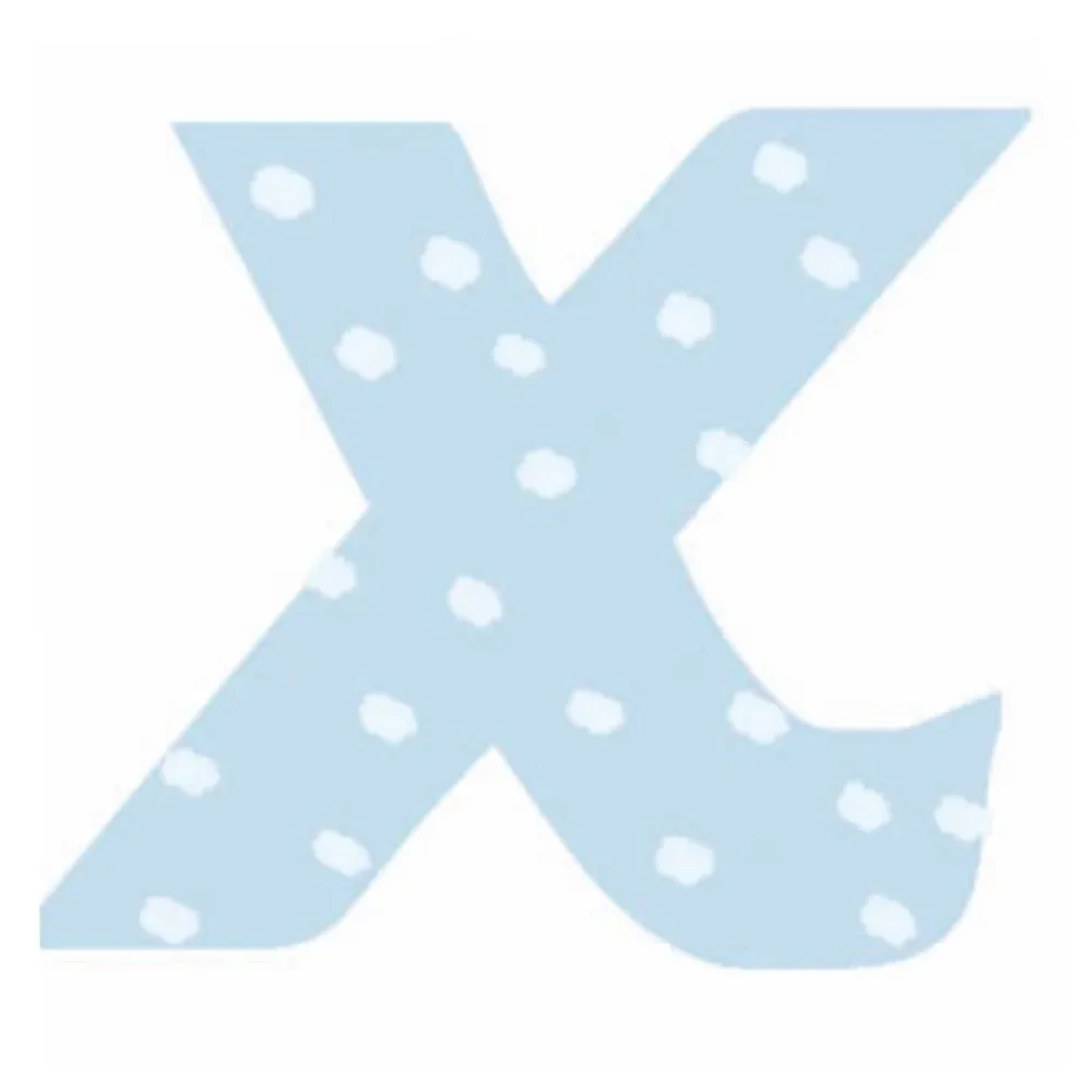 "Lilipinso Sticker blauwe letter x image"