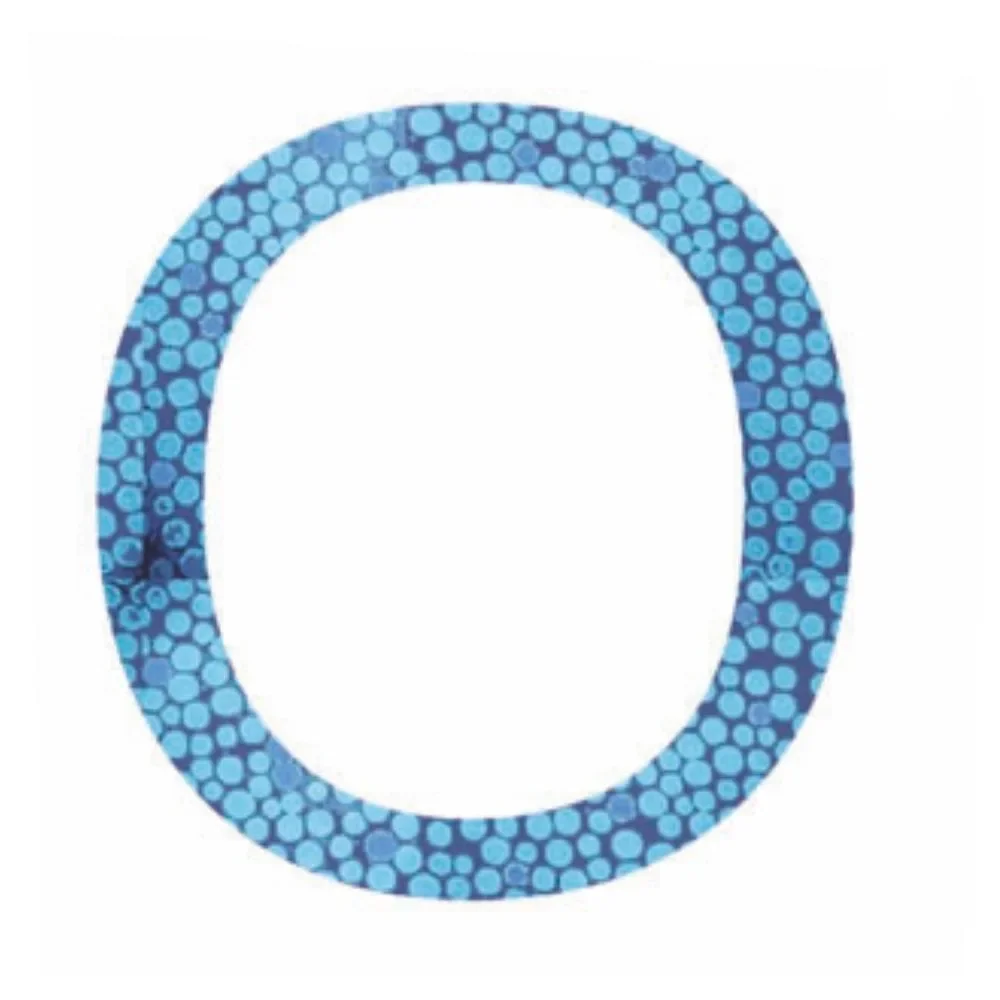 Lilipinso stickers blauwe letter o