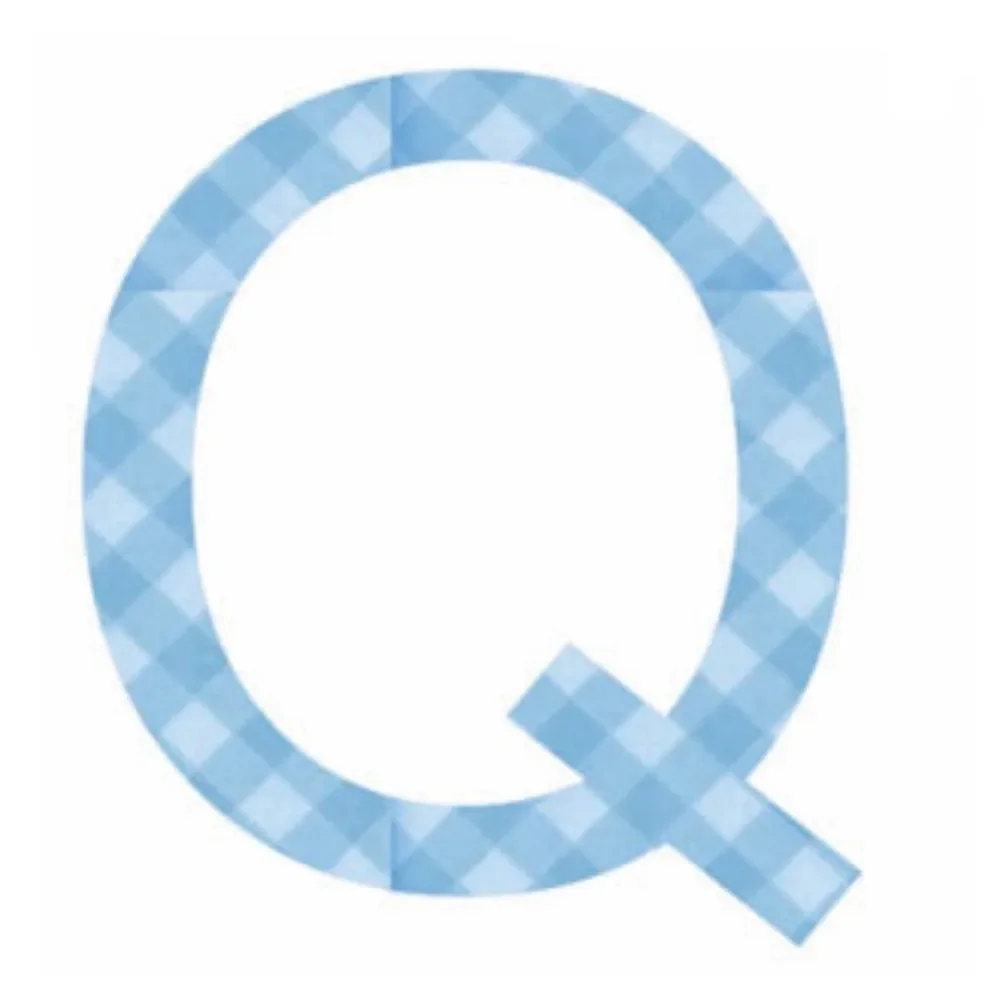 "Lilipinso stickers blauwe letter q image"
