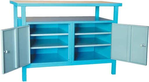 "Workbench P 1200 TT with lower compartments and drawers image"