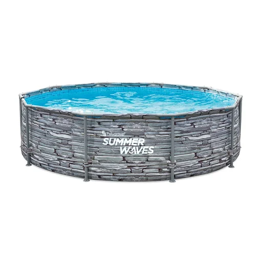 "Pool Active Frame, diameter 305 x 76 cm, Stone Grey image"