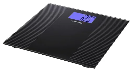 "Body scale “Ella”, glass, XXL display, black image"