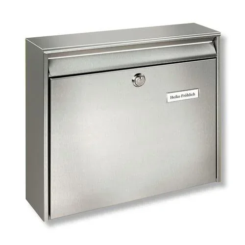 "Stainless steel mailbox Borkum 3877 Ni image"