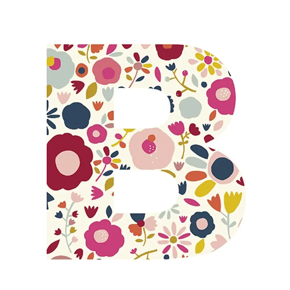 "Lilipinso sticker letter gebloemd B image"