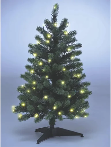 "Christmas tree 150 cm with fairy lights, 166 LEDs including base image"