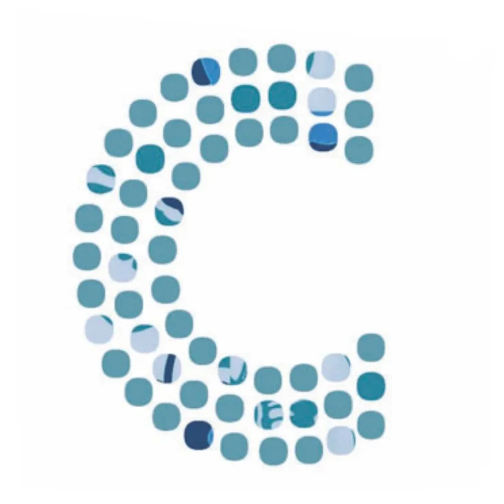 Lilipinso sticker blauwe letter c