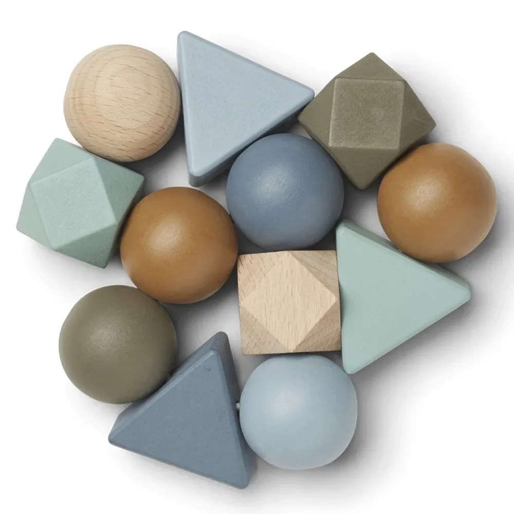 Liewood "Anna" rammelaars hout blauw multi mix