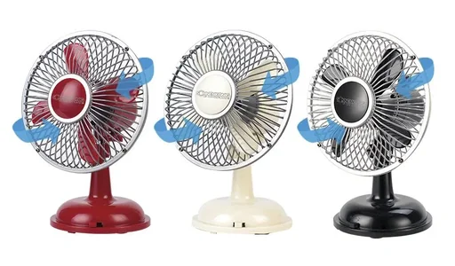 "Table fan Retro Fan black image"