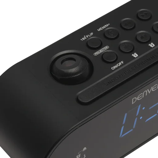 "Radio alarm clock with projection image"
