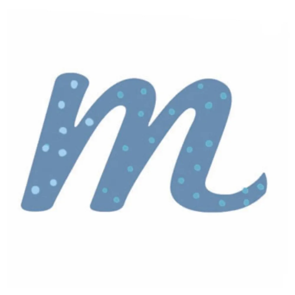 Lilipinso stickers blauwe letter m