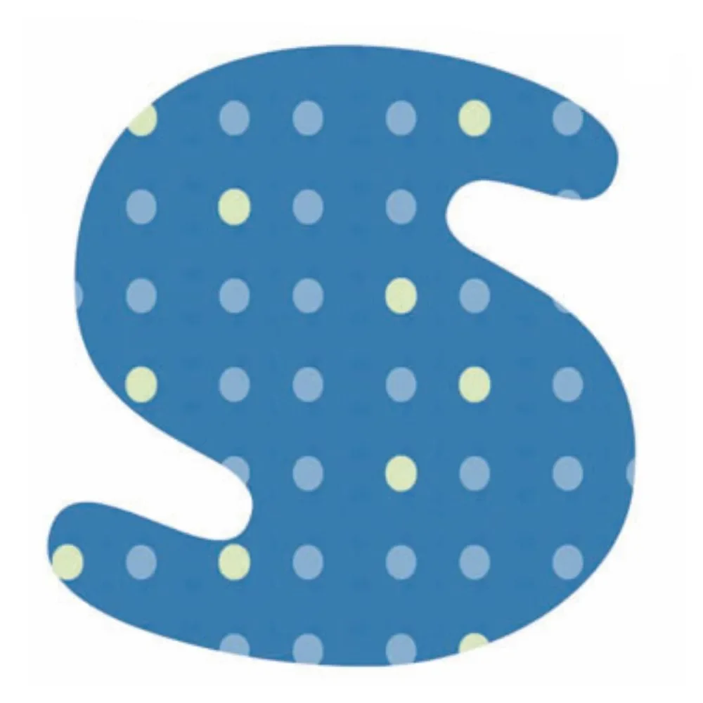 "Lilipinso Sticker blauwe letter s image"