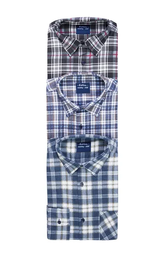 "Flannel work shirt, extra long, size 49/50, color-sorted image"