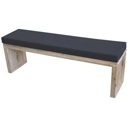 "Assembly package garden bench Daan scaffolding wood 150 cm including water and dirt-repellent cushion image"