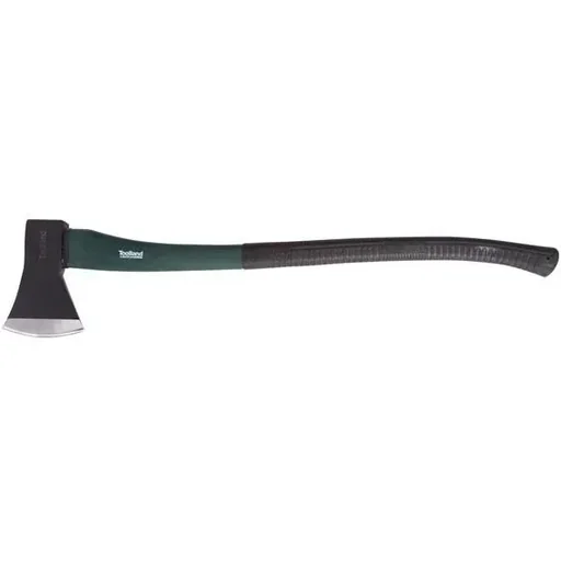 "Large axe with soft-grip handle - 90 cm - 2 kg - black/green image"