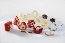 Linzer cookie cutter 12-piece set with ejector