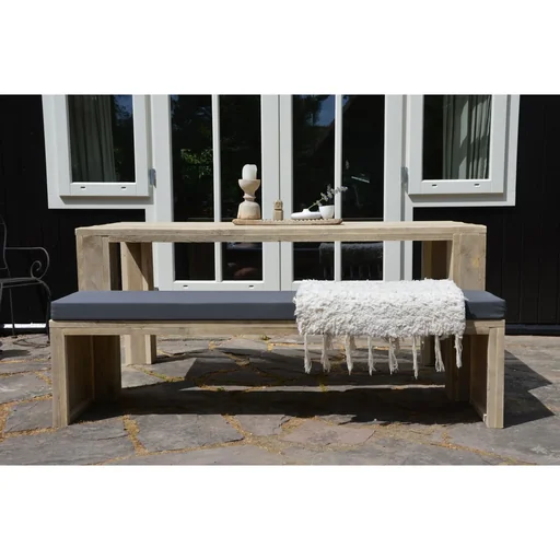 "Assembly package garden bench Daan scaffolding wood 150 cm image"