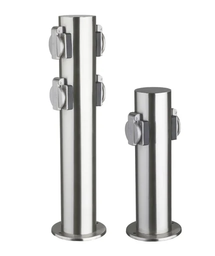 "Stainless steel 4-way energy distributor image"