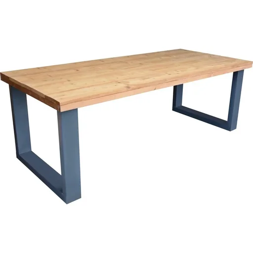 "New England Roasted wood dining table - Grey image"
