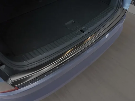 "Stainless steel loading sill protector for Skoda Kodiaq Crossover - graphite / black, built from 2016> image"