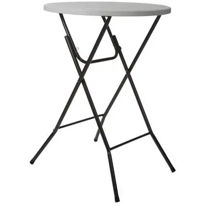 "Round folding table - 80 x 110 cm (ø x H) - White image"