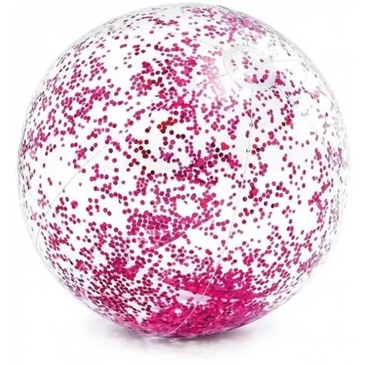 "Glitter Strandball - Rosa 71 cm image"