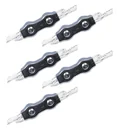 Rope connectors, galvanized, up to 6 mm Ø, 5 pieces.