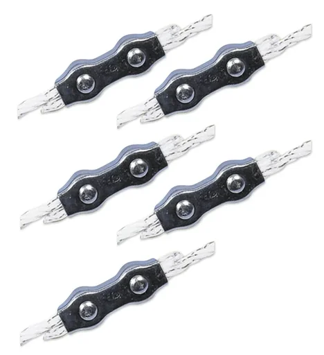 "Rope connectors, galvanized, up to 6 mm Ø, 5 pieces. image"
