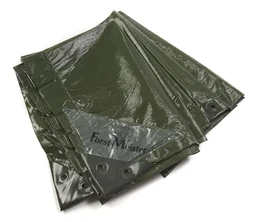Afdekzeil, effen groen, stevig 90 g/ m², 2 x 3 m