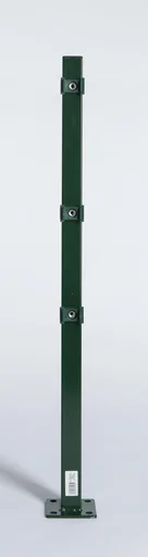 "Hoekpaal met voet, geïntegreerde montageplaat, groen, 1300 x 40 x 40 mm image"