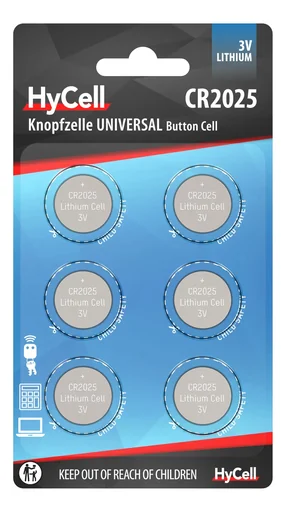"Lithium knoopcellen CR2025 image"