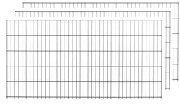 Stabmattenset anthrazit 10 Stück  a 125cm x 200cm