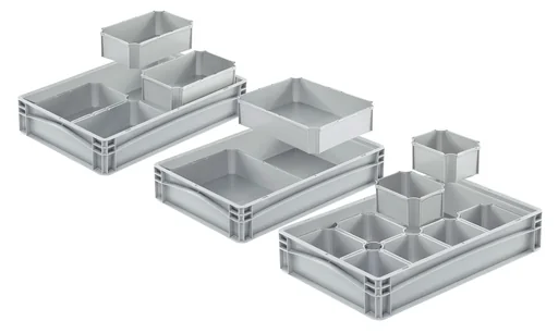 "Eurobox inzetbak, grijs, 1/8 image"