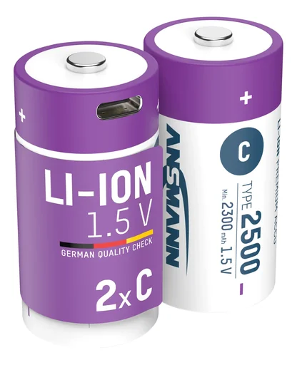 "Lithium-ion accu's Baby (C) USB-C – 2 stuks, veiligheidsuitschakeling image"