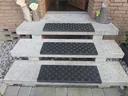 Rubber angle - stair mat, dark brown